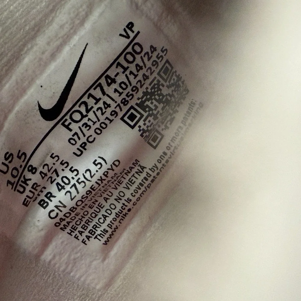 Size 10.5 Nike Sabrina 2 Flowers White-Cement Womens Athletic Shoes FQ2174-100‎